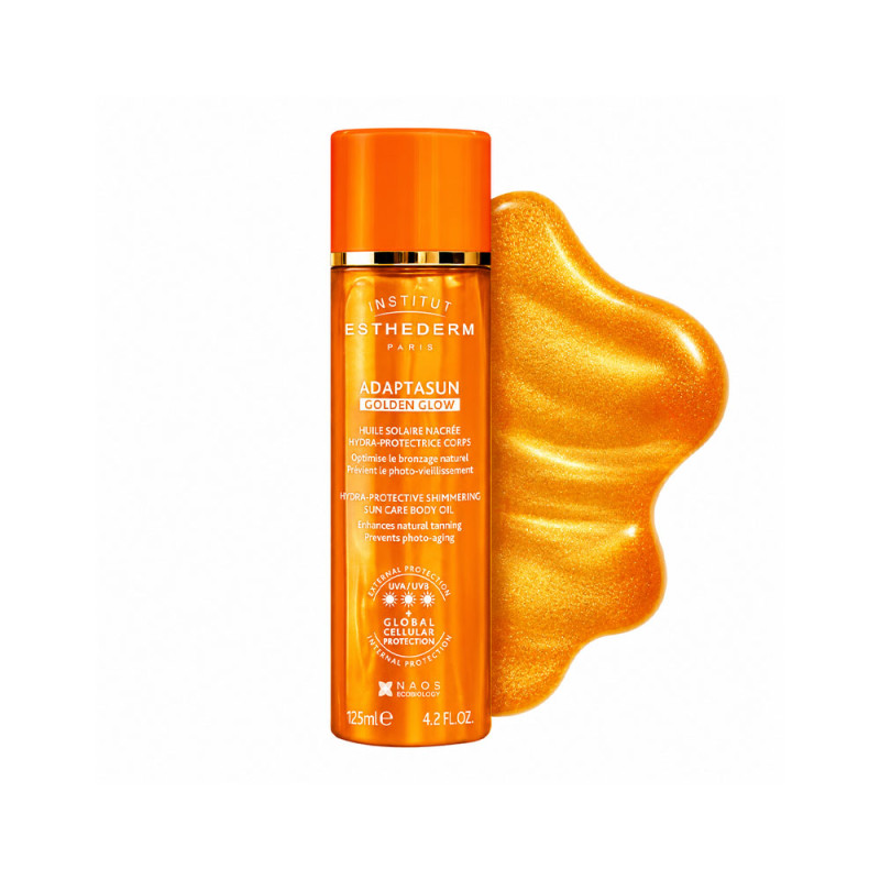 Олія Golden Glow захисна з шиммером для засмаги, 125 мл