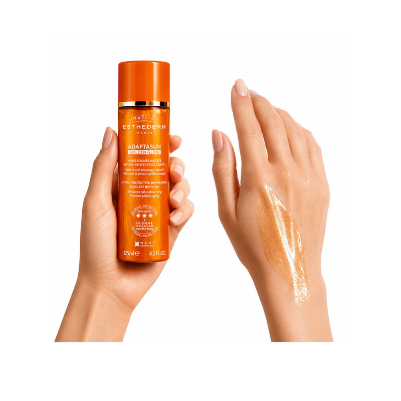 Олія Golden Glow захисна з шиммером для засмаги, 125 мл